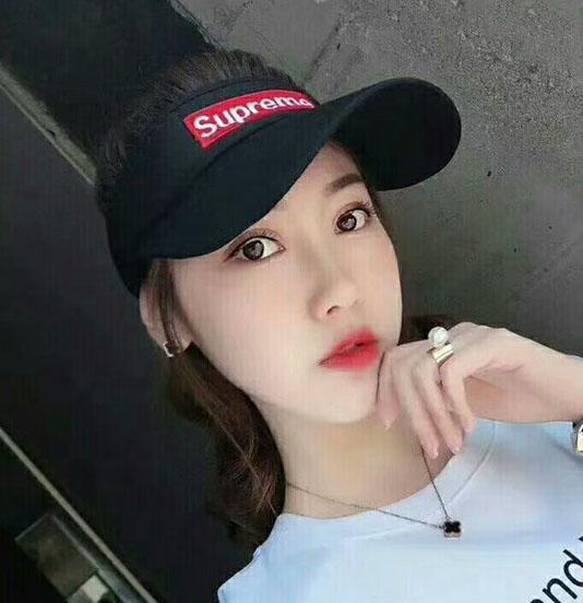 Summer 2018 new female sun hat embroidery hat outdoor breathable adjustable button-type men's empty cap