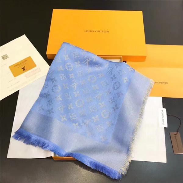 Popular female autumn and winter silk wool scarf shawl 140*140 cm a variety of color gold and silver monogram printed scarf shawl