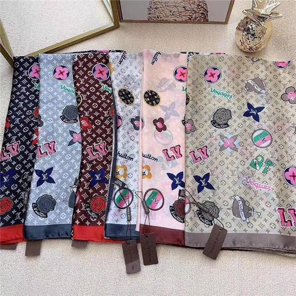 Fashionable multi-color monogram print shawl women elegant spring and summer beach casual shawl can be wholesale