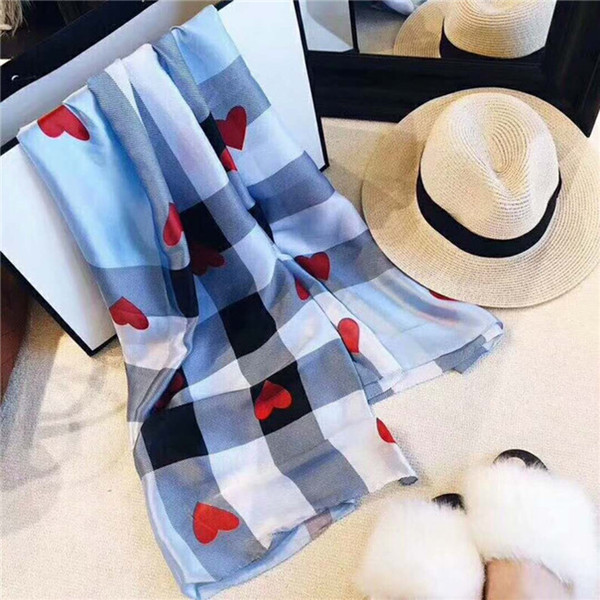 2019 new silk for women fashion letters stripe 180*90cm spring and summer elegant and beautiful accessories