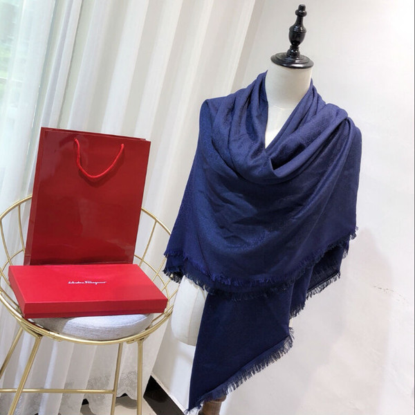 luxury scarf fera women chiffon silk Skull Shawl 140*140cm blue designer brand cape fashion winter plaid scarf