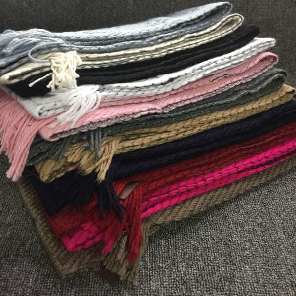 NEW Brand Autumn and winter imitation cashmere tassel scarf with thick scarf ladies warm knit wool scarf and exquisite. Free shipping