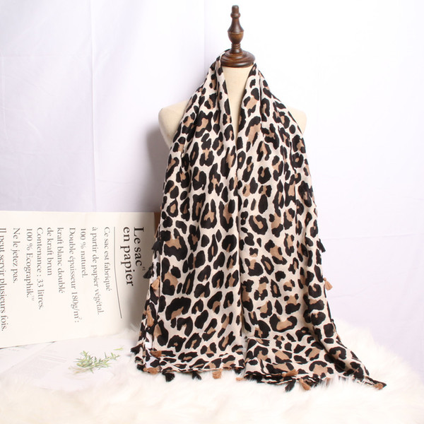 Leopard Printed Scarf Women Winter Blanket Scarf Warm Soft Cashmere Thicken Shawls Scarves for Women Lady