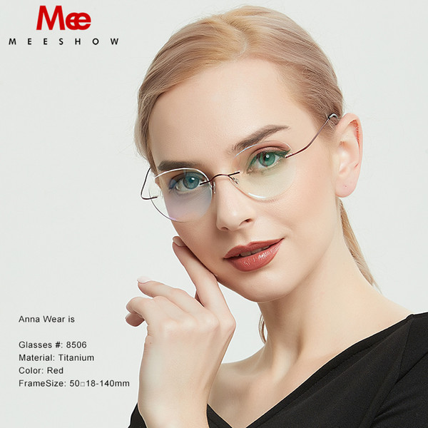 Titanium glasses frame Rimless women's glasses round eyeglasses Men myopia optical prescription men spectacle frame