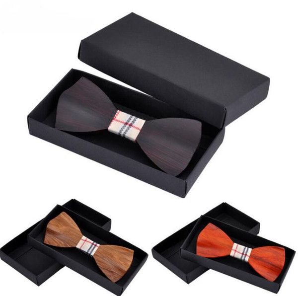 high-grade bow tie wooden Color printing Set bow ties for men necktie royal family tie core and the wedding supplies 47