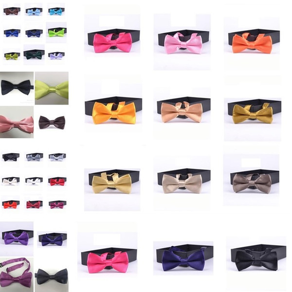 Hot New Style Children Necktie Pure Colored Bow Tie Leisure Korea Style Clothing Accessories British Bowknot T7C027