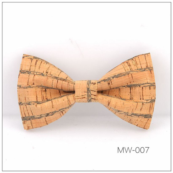 2019 cross-border hot hot style fashion men creative wood grain wedding fashion handmade color matching bow tie