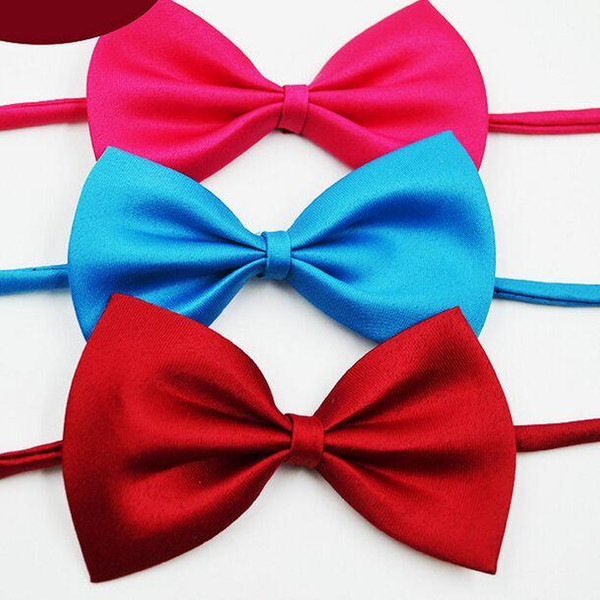 Children's bow tie 19 colors Baby bowknot Pet Neck Tie for boy girl neckties Christmas Gift Free FedEx TNT