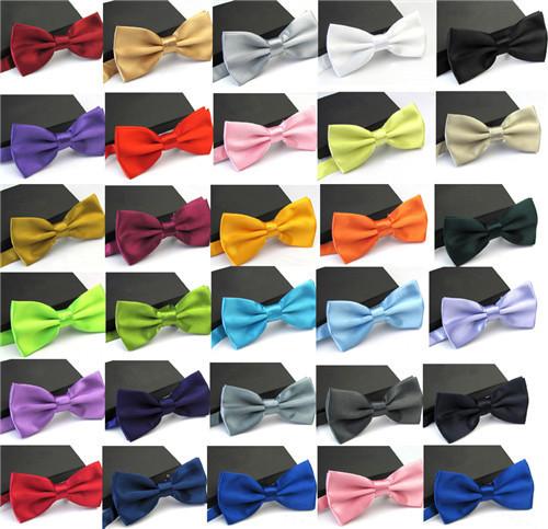 Ties for Men Fashion Tuxedo Classic Mixed Solid Color Butterfly Wedding Party Bowtie Bow Ties 36 colors