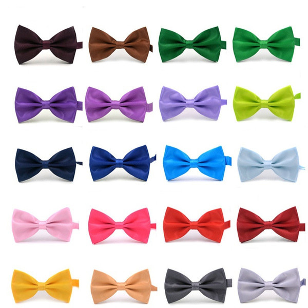 bow tie for Men Wedding Party black red purple bowties Women Neckwear Children Kids Boy Bow Ties mens womens fashion accessories wholesale