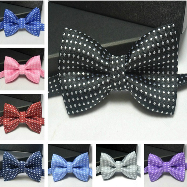 Kids bowties polka dot bow tie Boy Girl baby bowtie women men bow ties fashion neckwear for Wedding Party Children Christmas in stock DHL