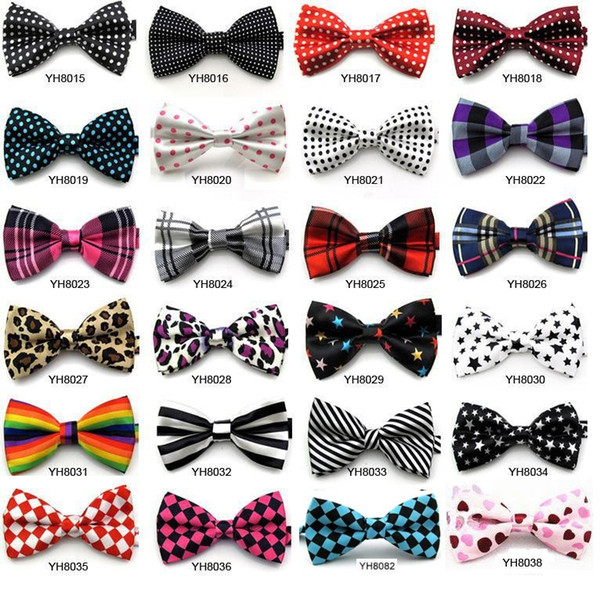 100pc Unisex Neck Bowtie Bow Tie Adjustable Bow Tie high quality metal adjustment buckles Optional multi-styles