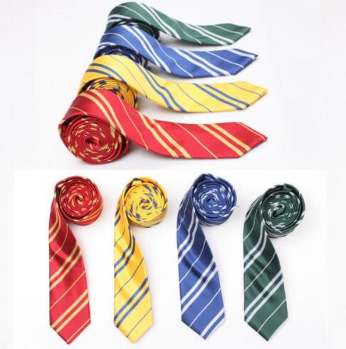 5 design harry potter Necktie Gryffindor Slytherin Ravenclaw Hufflepuff Tie Costume Accessory Stripe Necktie Gift KKA5787