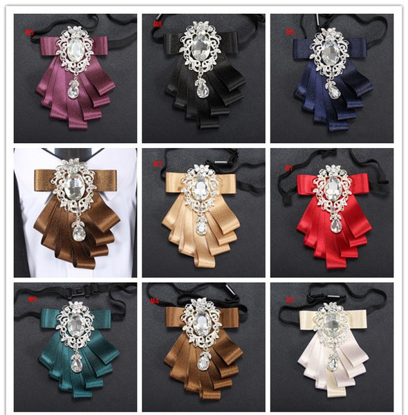 Bow ties 2017 for Wedding Party Dress up men bowties Women Neckwear highlights Polyester Yarn double ribbon for bridegroom D091