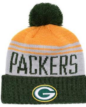 Top Selling Green Bay beanie Steel GB beanies Sideline Cold Weather Reverse Sport Cuffed Knit Hat with Pom Winer Skull Caps