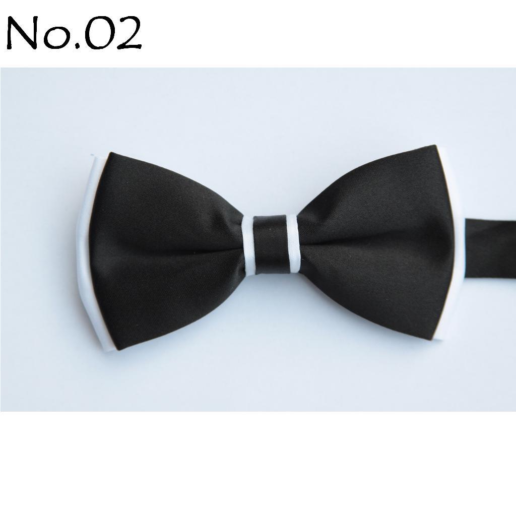 men's bow tie BLACK tie bowties men's ties men's bow ties tie knots bowtie pure color men's tie