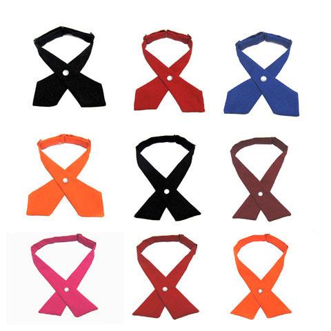 24 colors Crossover bow ties Solid Color Cross bow tie for adult neckties Christmas Gift free shipping