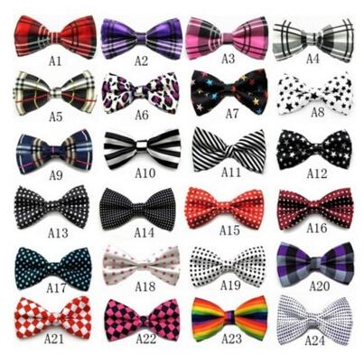 British Style Bowties Men's Ties Men's Bow ties Men's Ties Dots Bowtie Grid Bow Tie Stripe Neckwear Groom Wedding Bowties MQO 30 pcs