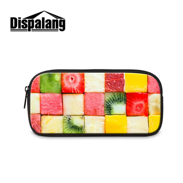 Personalized Large Space Womens Pen Box Holder Bags School Students Pencil Pouch Working Office Cosmetic case 3D Pattern Printing