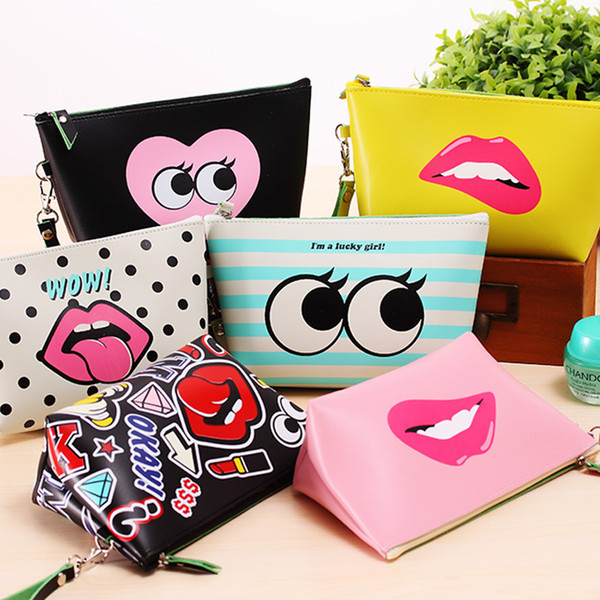 Designer Cosmetic Bag PU Makeup Bags Travel Zipper Maquillage Toiletry Bag Woman Waterproof Travelling Organizer Make Up Originality Case