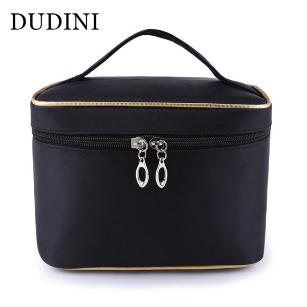 DUDINI Fashion Large Capacity Cosmetic Bag Extra Big High Quality Women Waterproof Solid Travel Necessaire Toiletry Make Up Bags