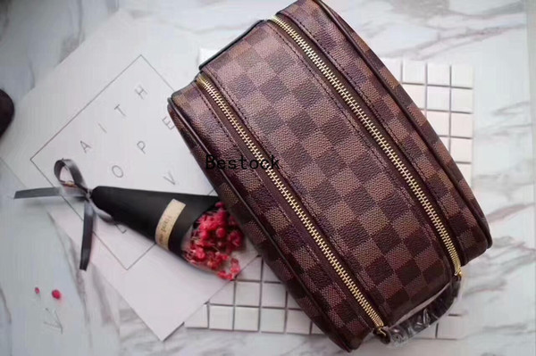 2019 Women's Cosmetic Bag Fashion Brand Designer Luxury Hotsale Travel Bag Cosmetic Bags Fashion Messenger Handbags + Dust Bag L478