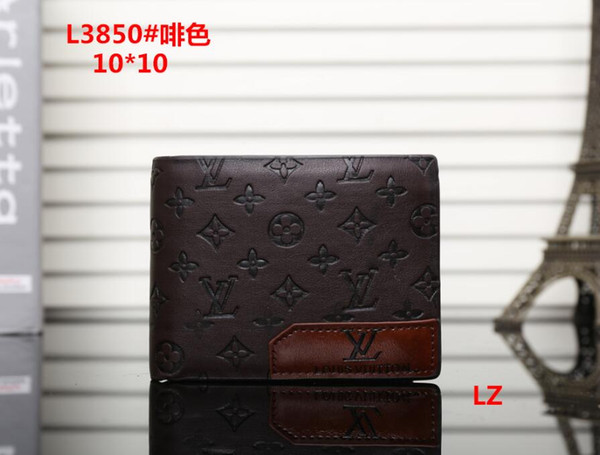 2018 Male luxury wallet Casual Short designer Card holder pocket Fashion Purse wallets for men free shipping #08