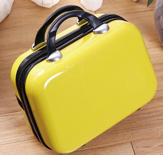 New fashion 2019 new small suitcase bag female mini 14 inch cosmetic bag travel wash bag gift