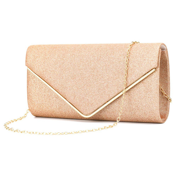 2019 cross-border explosion models flashing dinner package acrylic envelope package banquet evening evening gift bag clutch bag chain bag