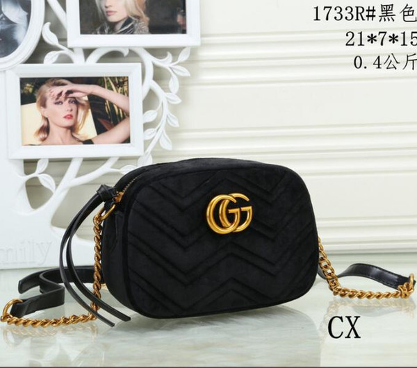 Handbags Shoulder Message Bag Stripes Handbags gold Hardware chain 5 Colors free shipping