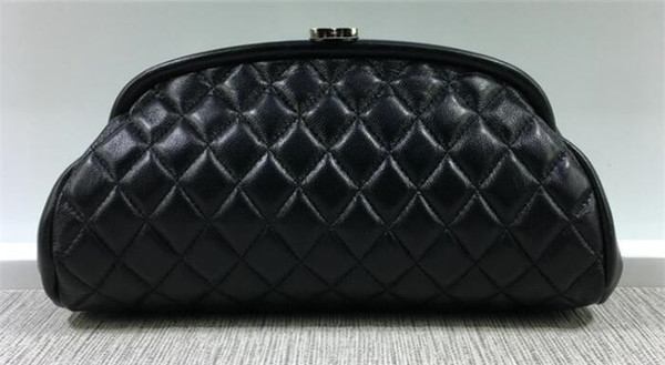 New fashion caviar and lambskin classics black color thread lady bags bolsas feminians evening bag women clutch bags crossbody