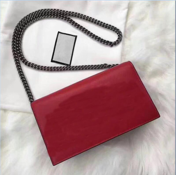 2018 New the European and American fashion female bag shoulder bag inclined shoulder bag Joker lady handbag