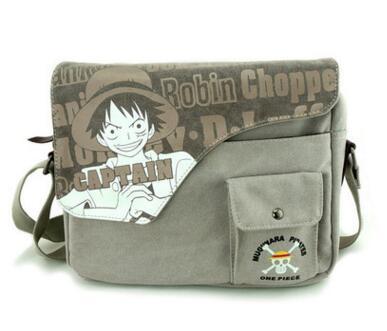 Cartoon crossbody bag men and women students lu fei pure cotton washing canvas single shoulder