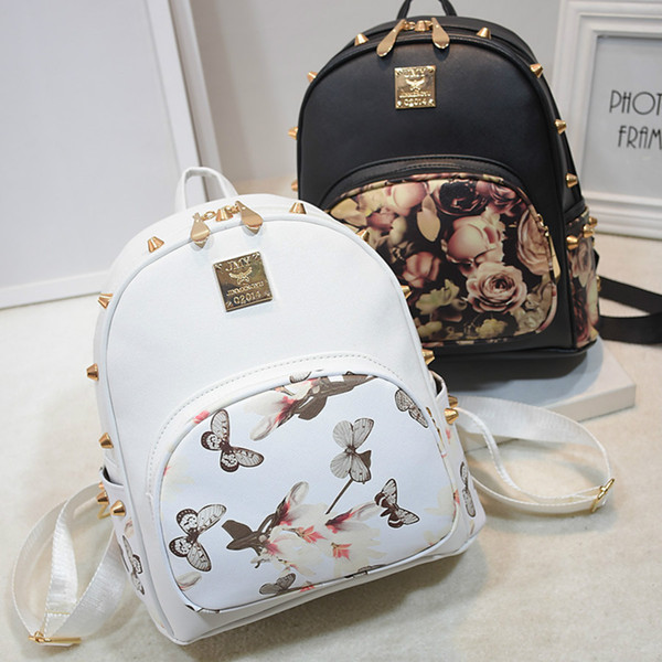 Shoulder bag handbag 2019 summer new backpack Korean fashion college wind rose bag