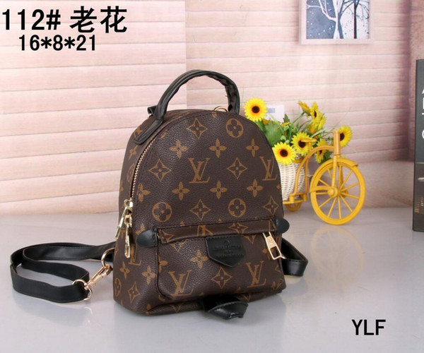 High Quality Best Price ! Original Design mini women bag children backpack luxury famous fashion Old flower knapsack