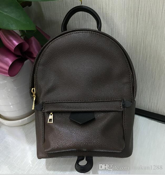 Hight quality Original Women's Palm Springs Mini Backpack genuine leather children backpacks women printing leather Mini backpack