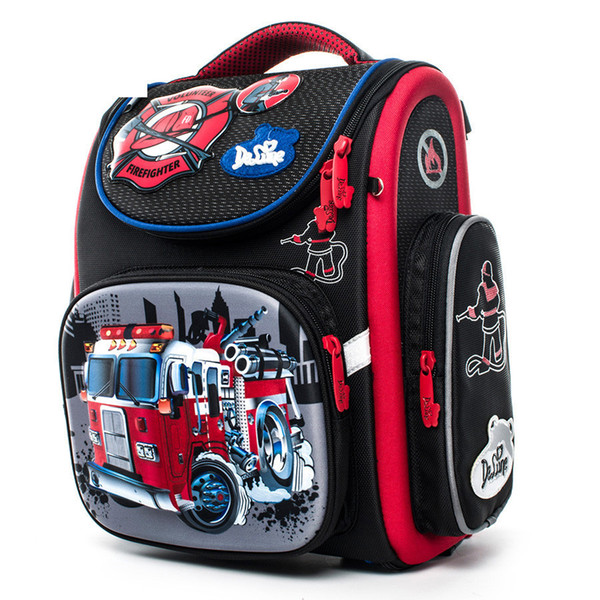 2019 Delune Brand Factory Direct Russian Children School Bags Boys Orthopedic School Backpack Kids Cartoon Bags Mochila Infantil