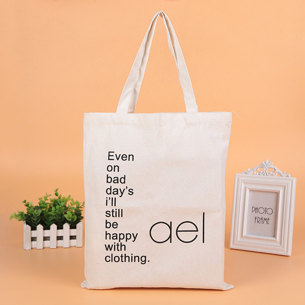 large shopping bags custom canvas shopping bag christmas party canvas bags folding bags reusable portable handle Bag for travel grocery