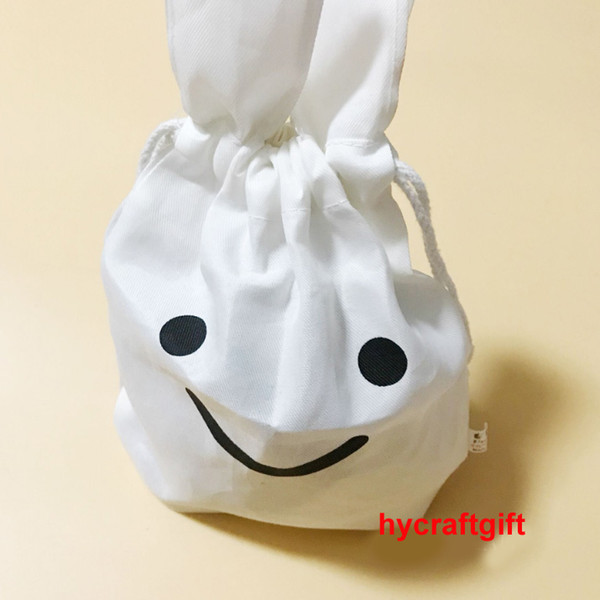 2019 New Cartoon Rabbit drawstring organizer Bags Small Craft Gift Storage Makeup Cosmetic bags DIY Travel Party Kids Pouches for boys girls