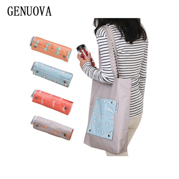 High-Quality Reusable Handbags Hand-painted Bag Korean High-capacity Grocery Grab Shopping Bags Foldable Storage Bag Women Tote #110984