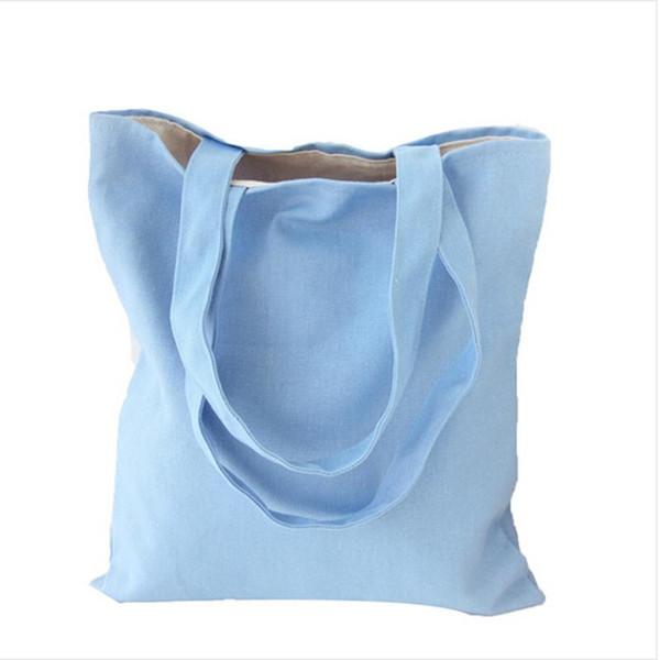 Wholesale- Eco Reusable Shopping Bags 2016 Cloth Fabric Grocery Packing Recyclable Bag Hight Simple Design Healthy Tote Handbag 8 Colors