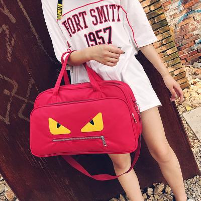 Hot sale women fashion Monster travel totes bags High-capacity waterproof oxford handbags Sports body-building bags shoulder bags