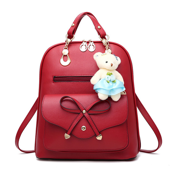 New women bags for autumn and winter backpack bag lady bag two ways to backpack travel and leisure business