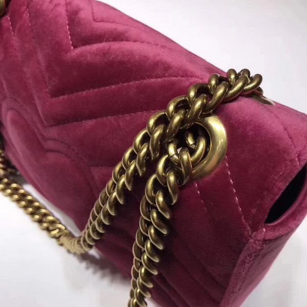 2018 NEW ARRIVED luxury handbags women bags designer small messenger Velour bags feminina velvet girl bag