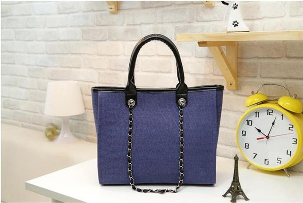 hot selling~fashion Famous fashion women handbags Canvas Shoulder bag chains of large capacity bags free shipping~