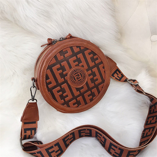 wholesale fashion designer Circular crossbody messenger bags luxury handbags women shoulder bag PU leather muticolor brand bags