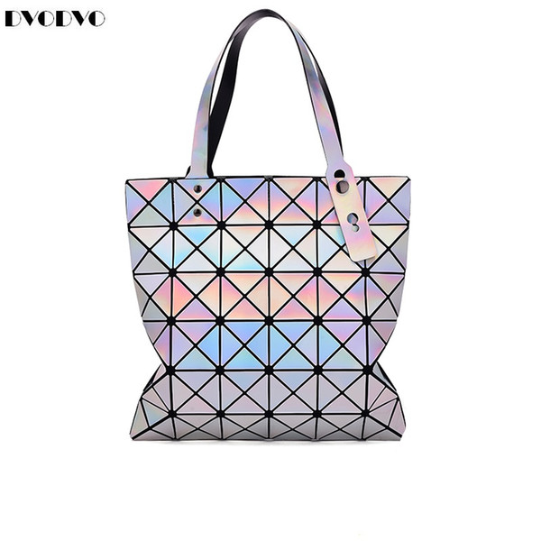 Bao Bao Fashion Handbags Laser Geometry Diamond Shape PVC holographic bag Patchwork Women's Handbag Shoulder Bag BaoBao 6 *7