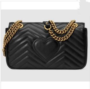 hot Luxury new Classic Leather gold chain women bags handbags shoulder bags tote bags messenger bag