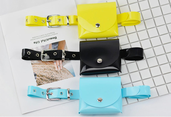 Women fashion waist bag waistpack ornament belt phone gadgets storage 10 by 10cm pouch fanny pack