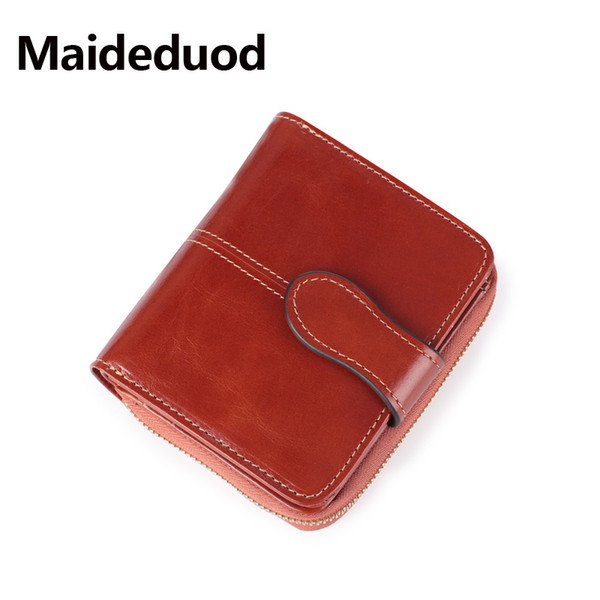 2018 New Fashion Wallet Genuine Leather Zipper Coin Wallet bag High Quality Hasp Coin Purse for Women